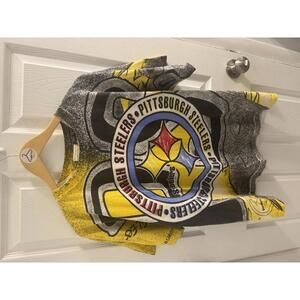 Vintage AOP Pittsburgh Steelers Graphic T-Shirt Size Laege